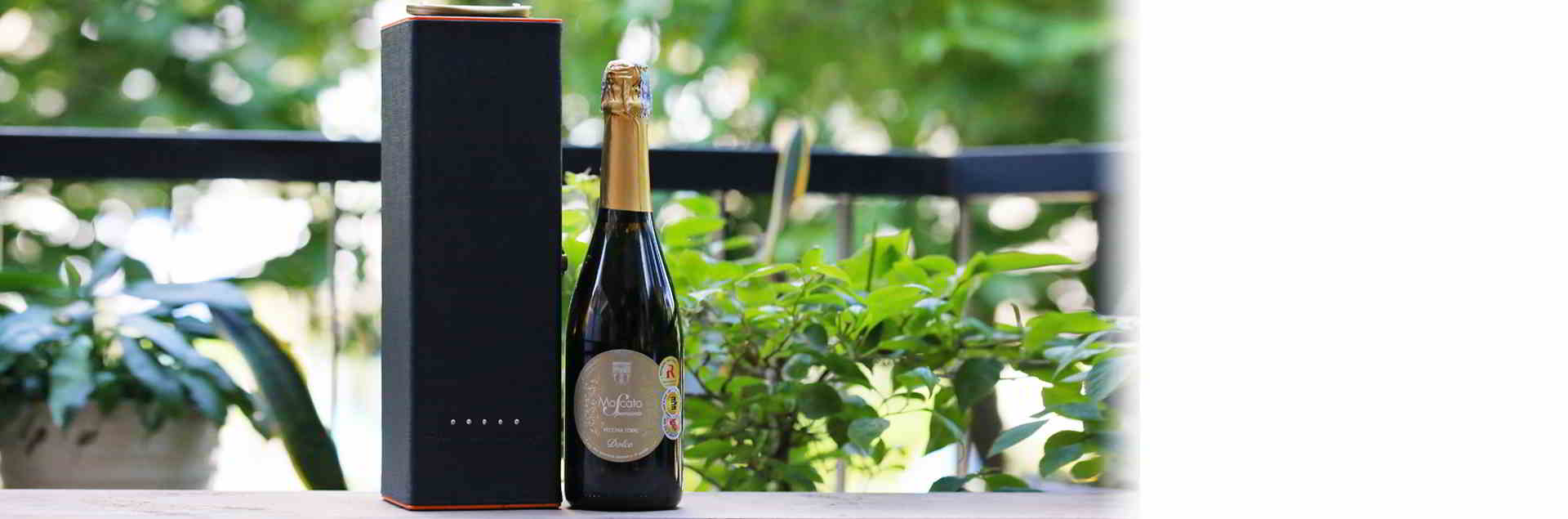 Hộp da đơn + Vang Moscato Ý ngon tuyệt hảo