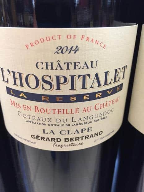 Gerard Bertrand Chateau l'Hospitalet red La Clape Gerard Bertrand Chateau l'Hospitalet red La Clape